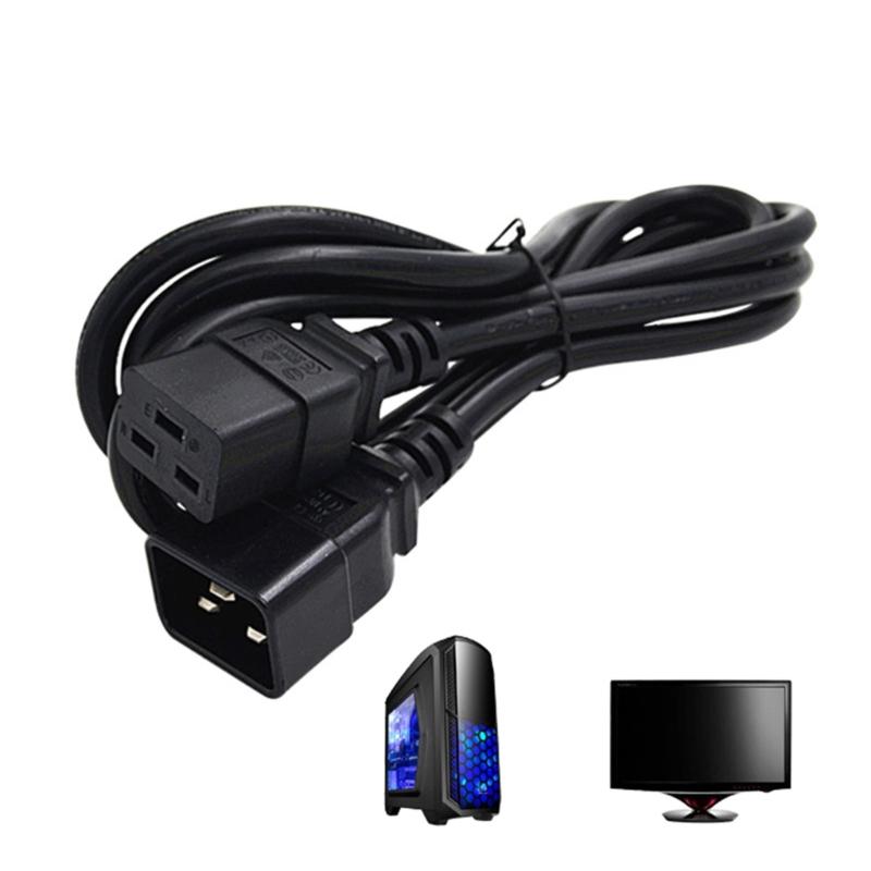 IEC320 C19 Female Port Extension Cable 3Pin Connectors IEC320-C19 to IEC320-C20 Converters Adapter Cable Power Cord