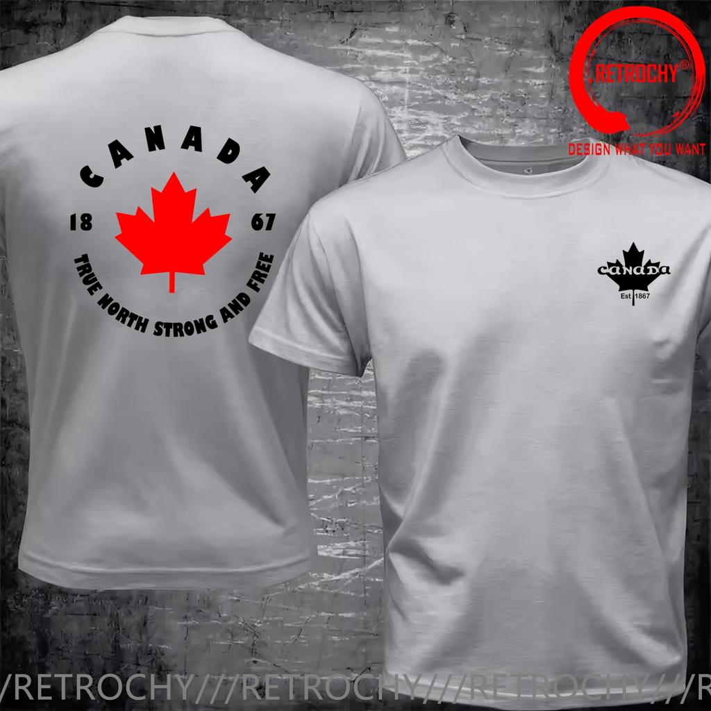 Grappig Ontwerp Canada Esdoorn Opgericht 1867 Shirt Unisex Mode Trendy Casual Kleding Stijlvolle Tops T-shirt Vrijetijd T-shirt Unisexs T-shirt