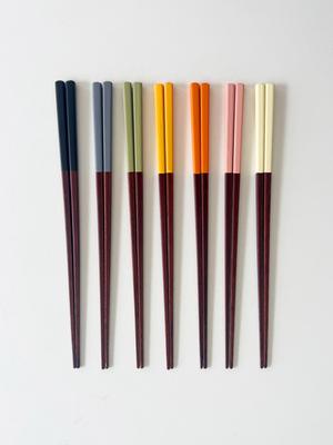 Acacia Light Lacquer Color Point Wooden Chopsticks, Newlyweds' Chopsticks Set of 7