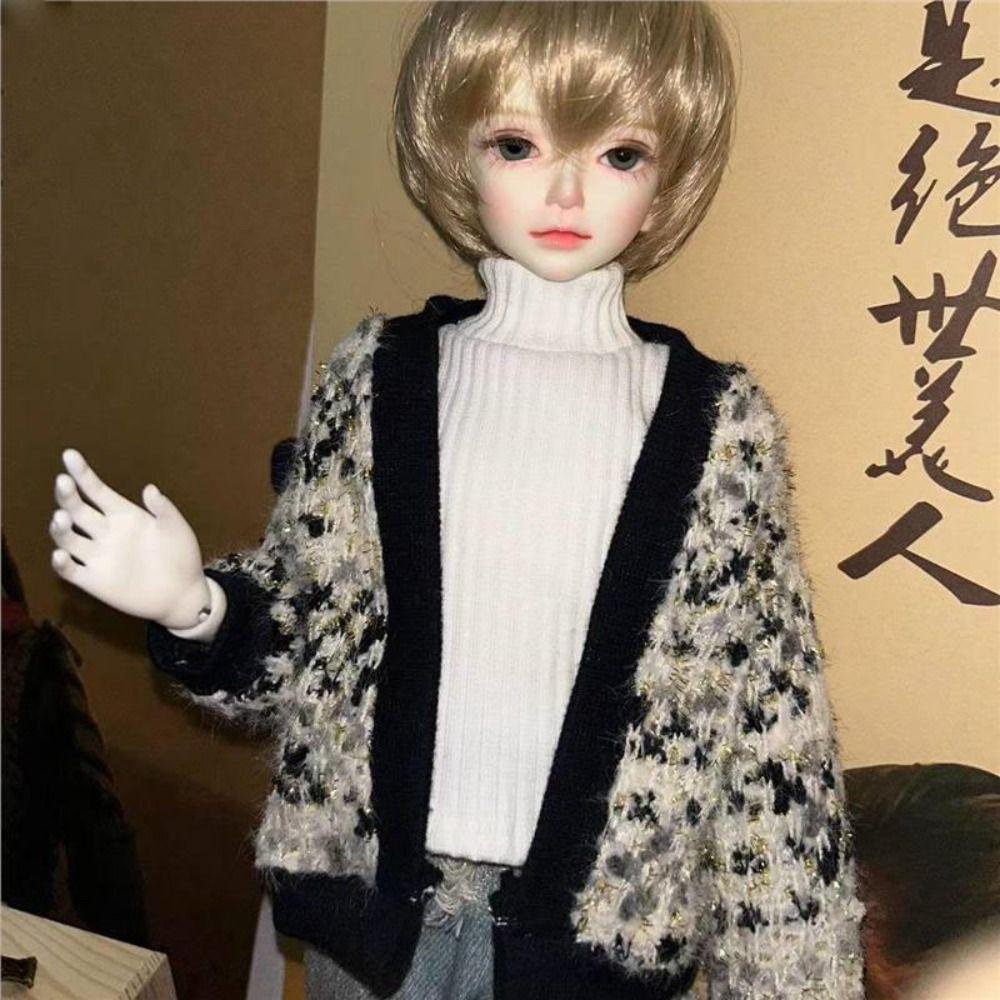 Elegant Knitted Cardigans Tops Cute Doll Jeans Pants for 1/4 1/6 BJD 30/45cm Dolls Doll Clothes