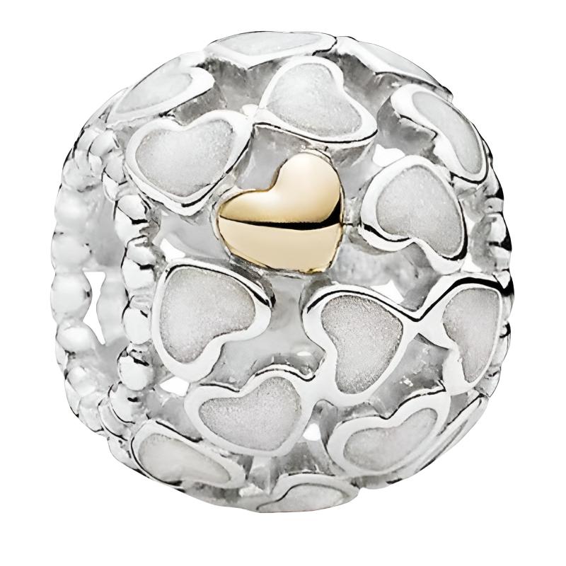 Pandora Original Design Gold Plated Silver Plated Alloy Jewelry Accessories Couple Style Unisex Jewelry Accessories 791283EN23 Box