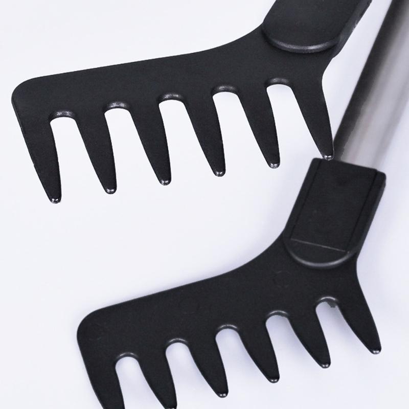 Nylon Tipped Kitchen Tongs Long Handle Salad Clip Nonslip Pastas Claw For Serving Noodles Vegetables And Grilling