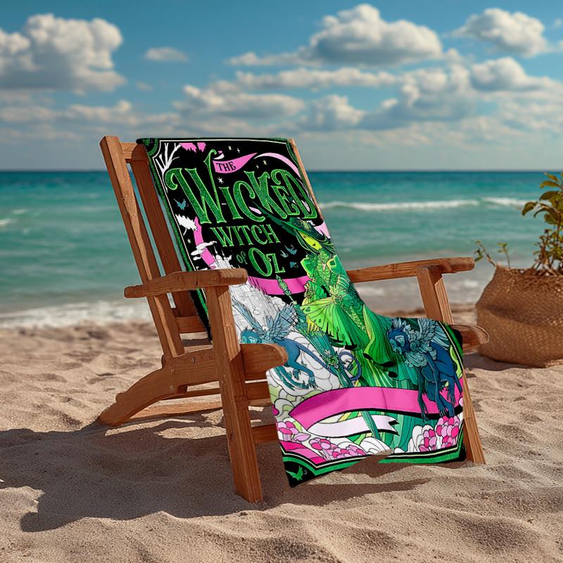 Ultra-Soft Beach Towel with Wicked Theme,Ideal for Pool - Camping, Diving - Perfect Travel Essential, Vibrant Beach Towel.