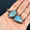 Aquamarine Copper Electroformed Pendant, Handmade Gemstone Pendant Jewelry, Gifts For Wife Brand New Pendant
