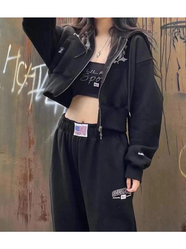 Ležérní Korejská móda Tepláky Ženy Hip Hop Streetwear Joggers Volné Vintage Kalhoty Harajuku Hippie Kalhoty Žena