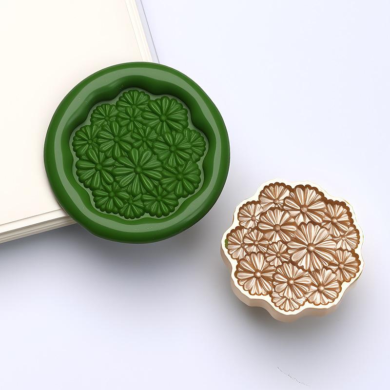 Retro Lacquer Seal Head Brass Three-dimensional Embossed for Envelope Wedding Invitation Wax Seal Decoration