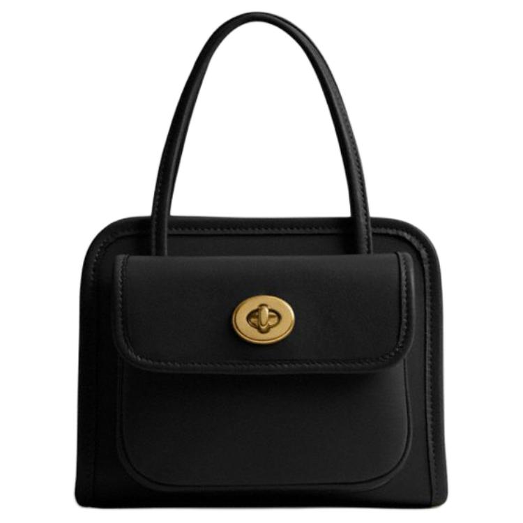 Coach Safari 16 Magnetic Closure Tote Bag Women Tote Black CW643-B4BK