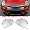 Headlight Washer Water Spray Cover 61672752559 Silver Left Right for Mini Cooper Hatchback Clubman Convertible