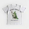 Weird Magic Wild Results Funny Vintage Wizard Frog White TShirt