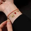 18k new Chinese style red rope natal year pony bracelet bracelet women's fashion jewelry