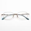 Unisex M6717S Titanium & Acetate Retro Eyeglass Frame – Prescription-friendly for Nearsightedness