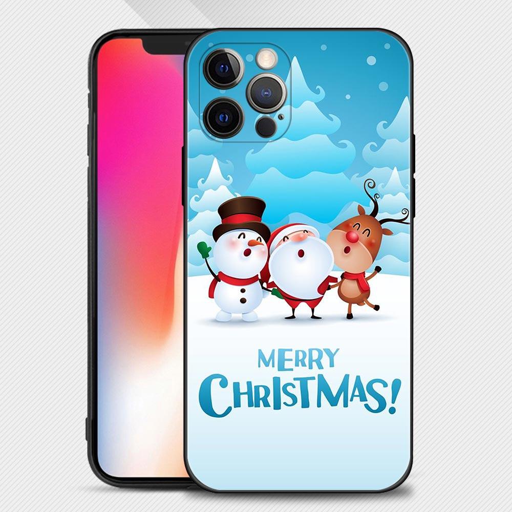 Merry Christmas Snowman Phone Case For iPhone Samsung Galaxy Redmi Xiaomi Oppo OnePlus Note S A 7 8 9 10 11 12 13 14 20 21 22 23 53 54 Pro Max  Ultra