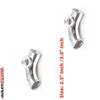 ADLERSPEED 2.5" 63mm / 3.0" 76mm 90 Degree Aluminum SSQV SQV BOV Blow Off Valve Turbo Pipe