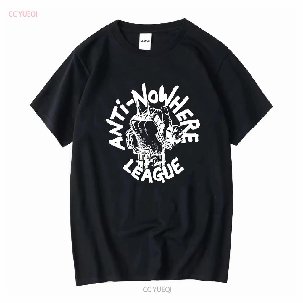 VINTAGE 80s ANTI NOWHERE LEAGUE PUNK ROCK HARDCORE TOUR CONCERT PROMO T SHIRT long sleeves vintage Washed Top For Everyday Wear