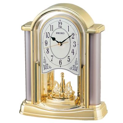 Clock Seiko Clock Table Clock Analog Rotating Decoration Gold BY418G SEIKO