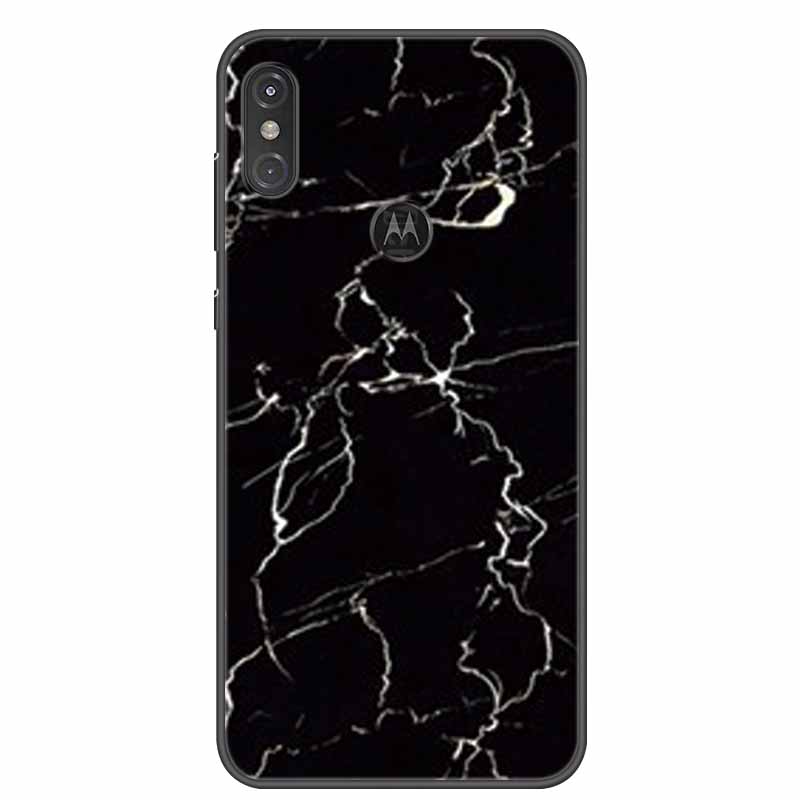 

For Moto One Vision Case Luxury Silicone TPU Soft Cover Phone Cover Для Motorola Moto One Action Macro Протиударний мармуровий чохол Moto One