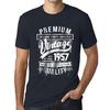 Ultrabasic Homme T-shirt Graphique Vintage Year Cadeau 1957