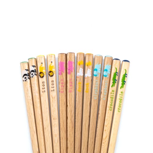 Wakasa Lack Essstäbchen, Kinder, Mini Zoo Panda Design, Spülmaschinenfest, Naturholz, 16,5cm, Weiß, Hergestellt in Japan, Produktnummer 264314