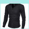 Fashion Casual Solid Color Long Sleeve Men Shirt With Soft Slim Fit Design