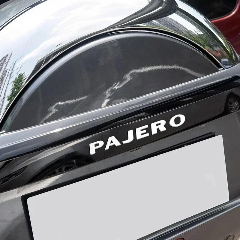 Cwykqr1 1 PIEZA Letra con logo de Metal Para Pajero Mitsubishi Emblema 3D Pegatinas para Maletero Trasero del Coche Insignia con Letras para Capó Delantero Accesorios de Estilo para Automóvil