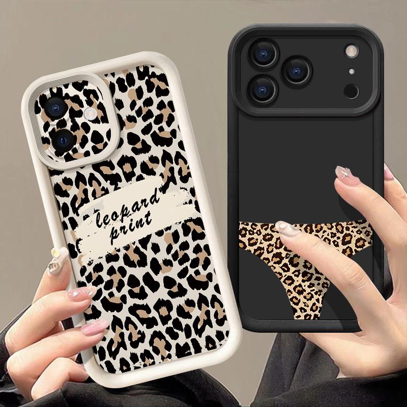 Colorful Leopard Print Case For iPhone 17 Pro Max Case iPhone 16 15 14 13 Pro Max 11 17e 16e Shockproof Bumper Soft Silicone Phone Cover Cases