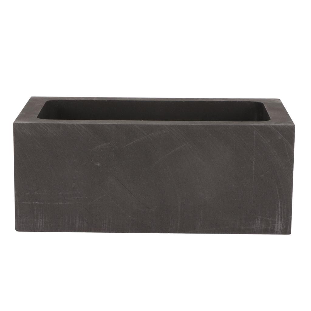Graphite Ingot Mold 101ml Rectangular High Thermal Stability Graphite Crucible Mould for Gold