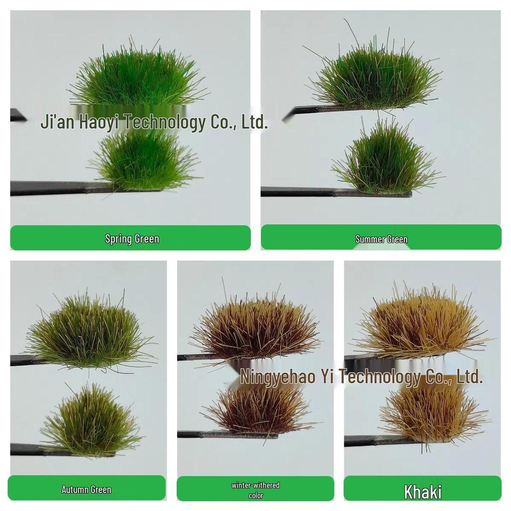 5mm39 Grass Tufts for Train Track Models and Military Dioramas - Handmade DIY Scenery Material