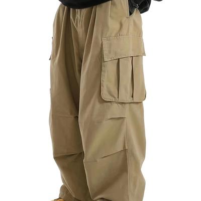 Pantaloni Jogger Larghi da Uomo Transfrontalieri, Stile Europeo/Americano Cargo e a Cavallo Basso
