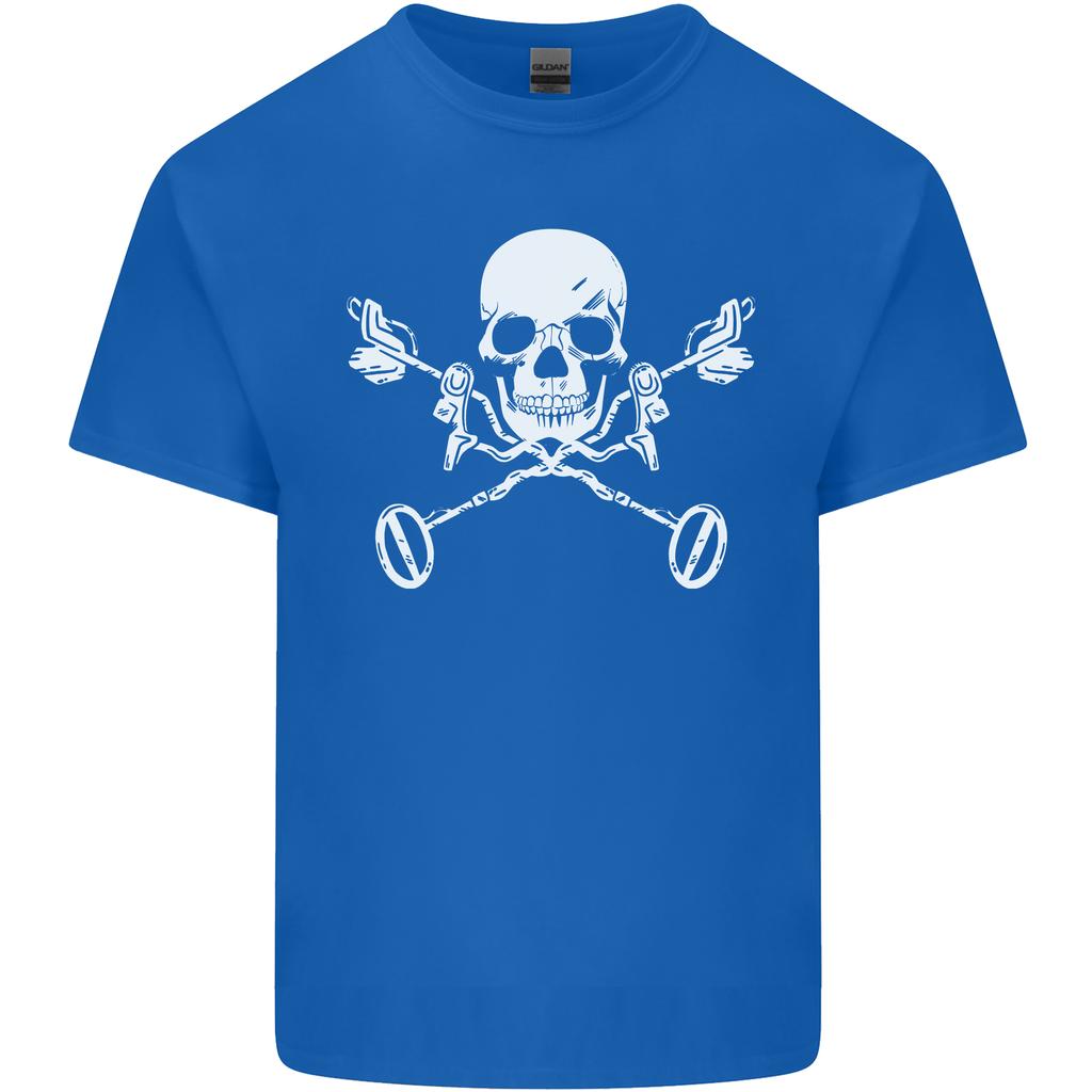 Metal Detector Skull Detecting Unisexs Light Cotton TShirt