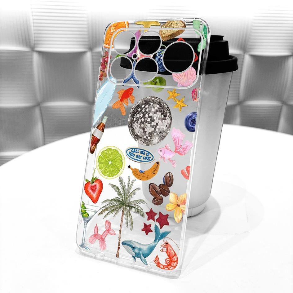 For Xiaomi POCO F8 Ultra Case Luxury Dragon Cartoon Transparent TPU Protection Cover For Poco F8 Pro Ultra PocoF8 Pro Soft Funda