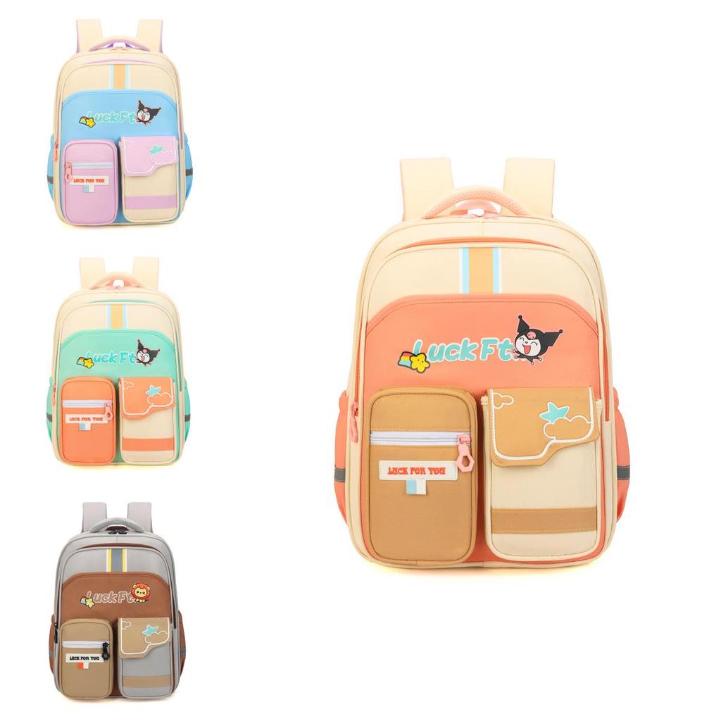 Adorable Multicolor Casual Backpack For Boys And Girls With Large Capacity For School Use