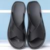 Herr Sommar Tofflor Utomhus Casual Strand Sandaler Herr Stor Storlek Tofflor Stor Storlek 47 48 Läder Sandaler Herr Platta Tofflor