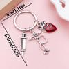 Cross-Border Nurse Tools Keychain with Syringe, Stethoscope, Heart & ECG Pendants