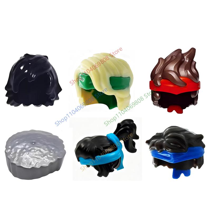MOC Figurine Accessoires Briques de Construction Épée Fléchette Serpent Doré Bâton Armure Cape Cheveux Films Poupées Briques Compatibles Jouets N12