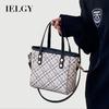 Vegetable Basket Handbag Plaid All-Match One-Shoulder Cross @-