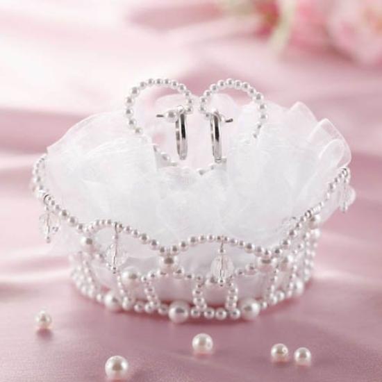 Panami Handmade Wedding Kit Grace Flower Grace Flower Ring Pillow White WW-115
