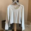 Design American Long-sleeved T-shirt Korean Version of the New Slim-fitting and Thin Spice Girl Bottoming Girls Top Casual