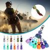 6Pcs/Set Fishing Squid Hook Cover Portable Squid Jig Hook Protector with Carabiner Fishing Jig Lure Protective Case Caps Bonnets Fishing Accessories