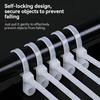 Pack Of 100 Strong Polyamide Fastening Bands With Screw Holes For Reliable Cord Management And Organization