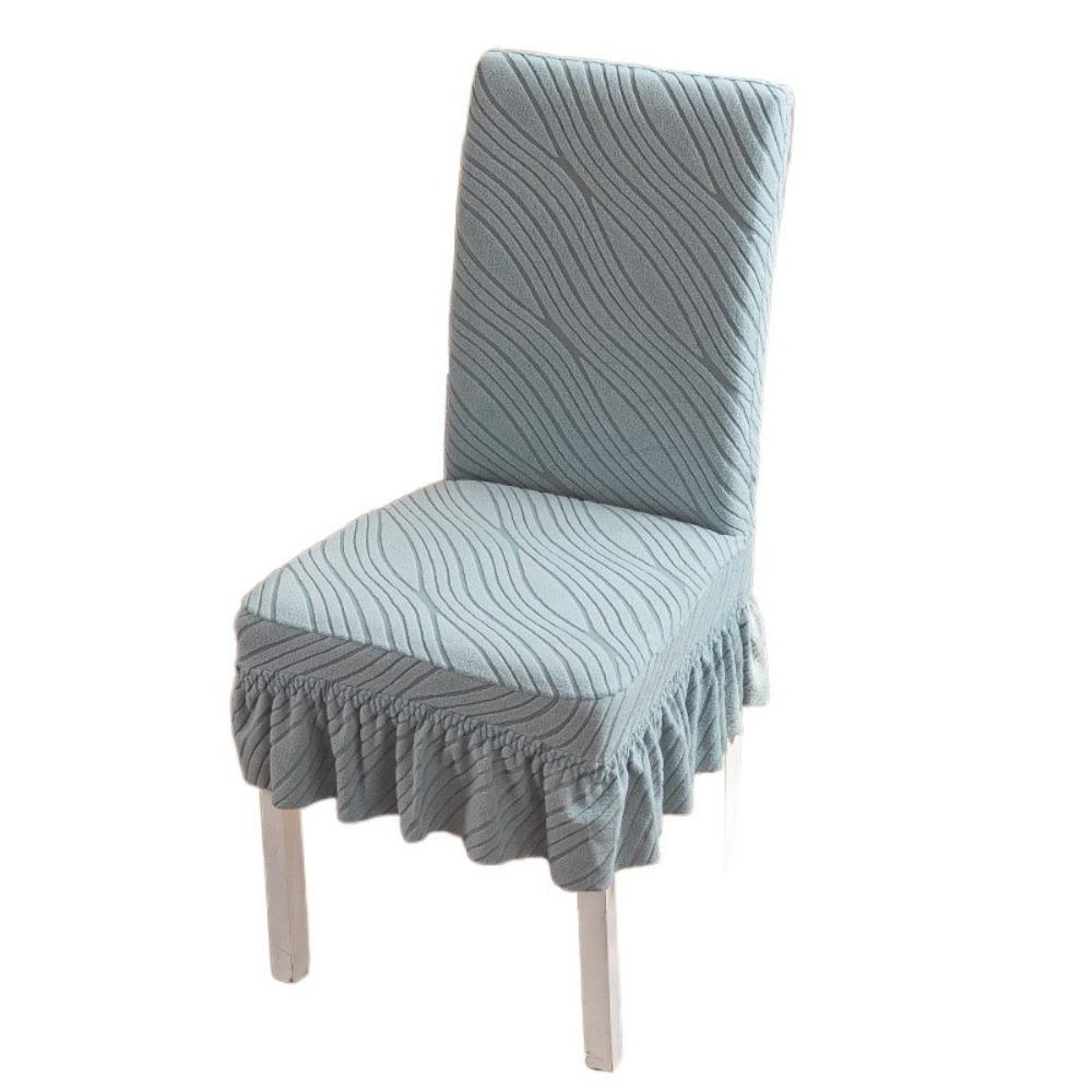 

Защитник стула Чехол на стул для обеденного стола Утолщенный чехол для табурета Универсальный чехол для сиденья Ресторан светло-синий