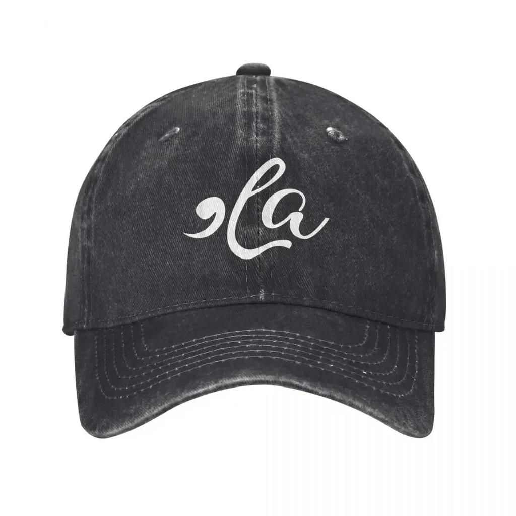 Classic Comma La Kamala Harris Biden Baseball Caps Unisex Distressed Denim Washed Headwear President Election Outdoor Hats