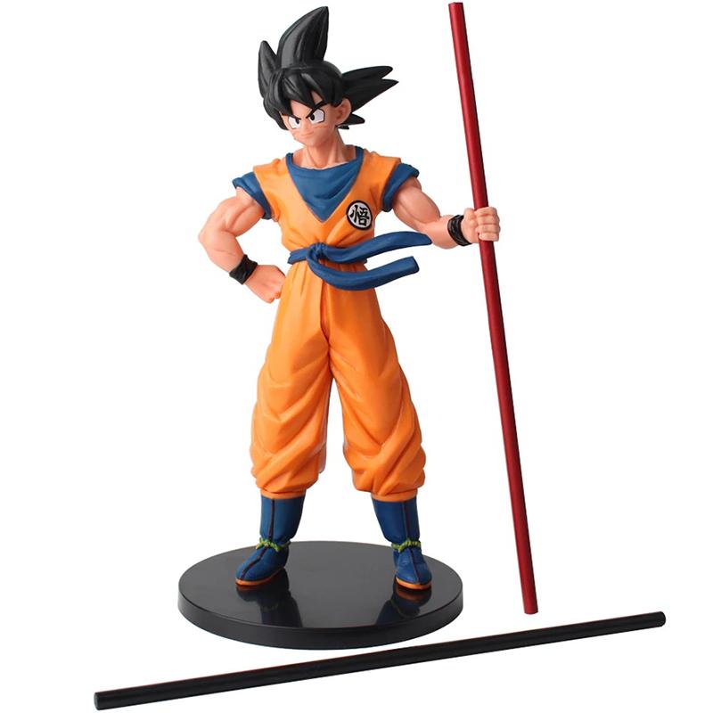 22 cm Goku Actionfigur Dragon Ball Son Goku Super Saiyan Animefigur Modell Gaver Samlefigurer for Barn