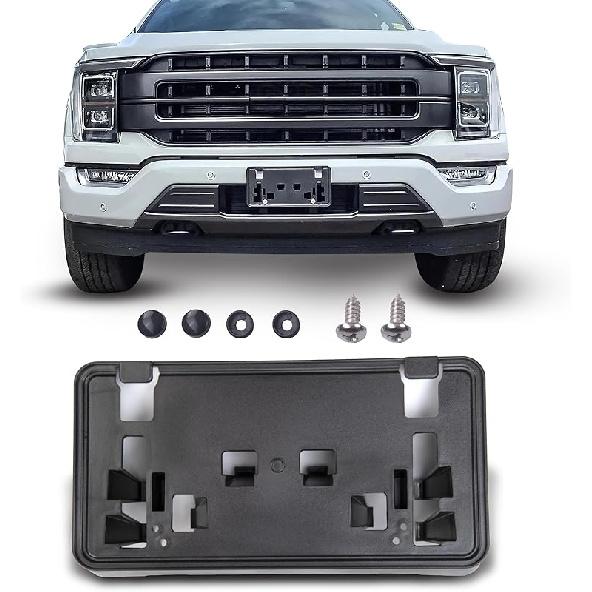 Front Bumper License Plate Bracket Holder For    Ford F-150 F150 F 150 Replacement For ML3Z-17A385-BB FO1068187,(May Not Fully Fit Your Model. See
