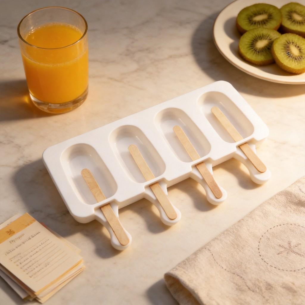 Silicone Ice Cream Molds With Lids For Homemade Frozen Desserts Kids And Adults