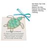 Sea Turtle Ornament with Card Sea Glass Turtle Gifts for Women Turtle Lovers Christmas Tree Hanging Decoration for Indoor Outdoor Home Decor