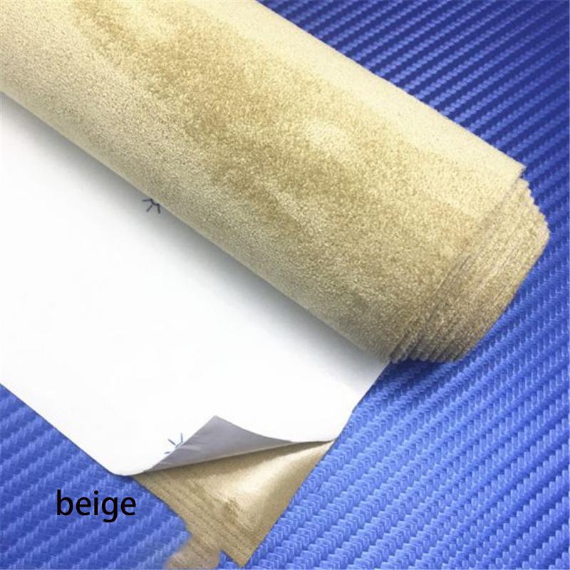 

Премиальная самоклеящаяся замшевая ткань Виниловая пленка для интерьера автомобиля для дверных панелей Приборной панели Подлокотника DIY Модификация интерьера автомобиля Декор мебели 30cm x 74cm