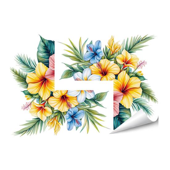 Plants Flower Switch Sticker Leaves Light Peony Rose Switch A