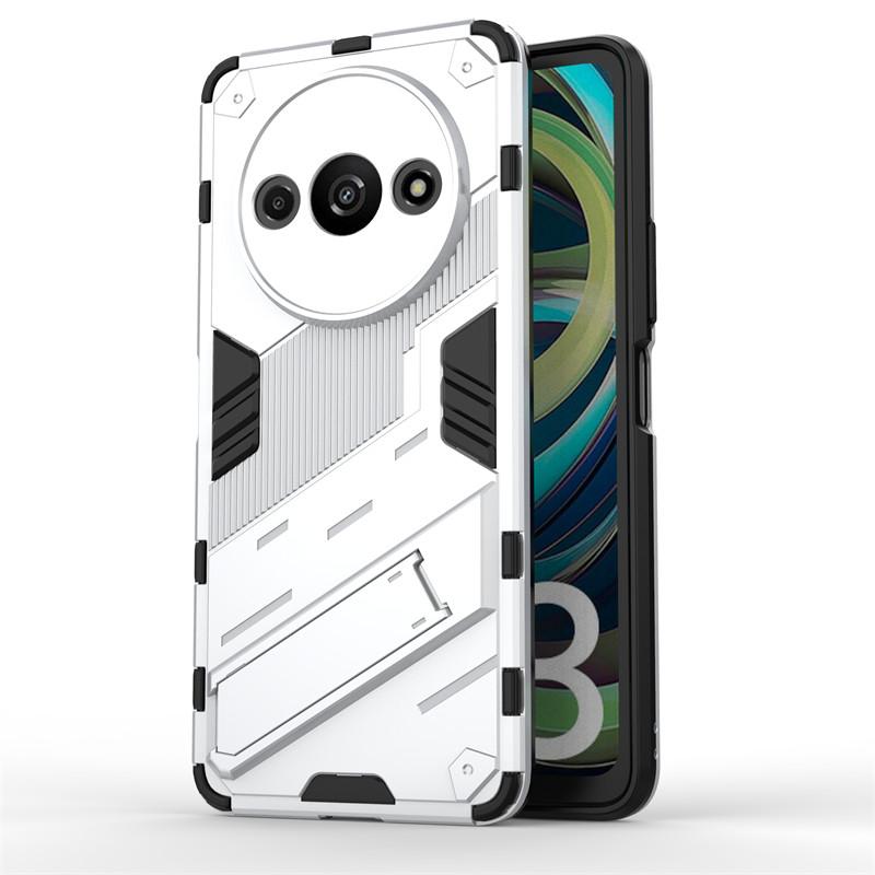 For Xiaomi Redmi A3 Case Xiaomi Redmi A3 Cover Armor PC Stand Holder Shockproof TPU Protective Phone Cover For Xiaomi Redmi A3