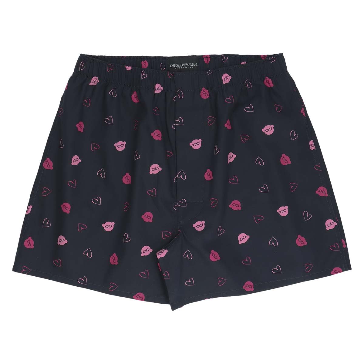 

Emporio Armani HEART & BEAR Хлопковые тканые трусы-боксеры, мужские, размер LL, с передним отверстием, японский размер, темно-синие, 54251004, размер 68