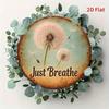 Vintage Metal Tin Sign Just Breathe Dandelion Art Poster Retro Wall Decor For Home Bar Cafe